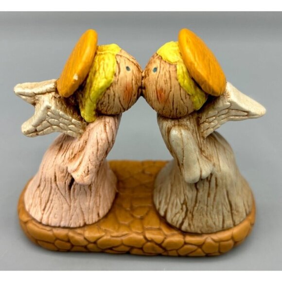 Vtg‎ 1978 Ceramic Kissing Angels Figurine - Picture 3 of 5